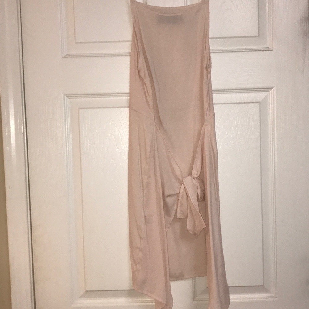 Blush tie dress